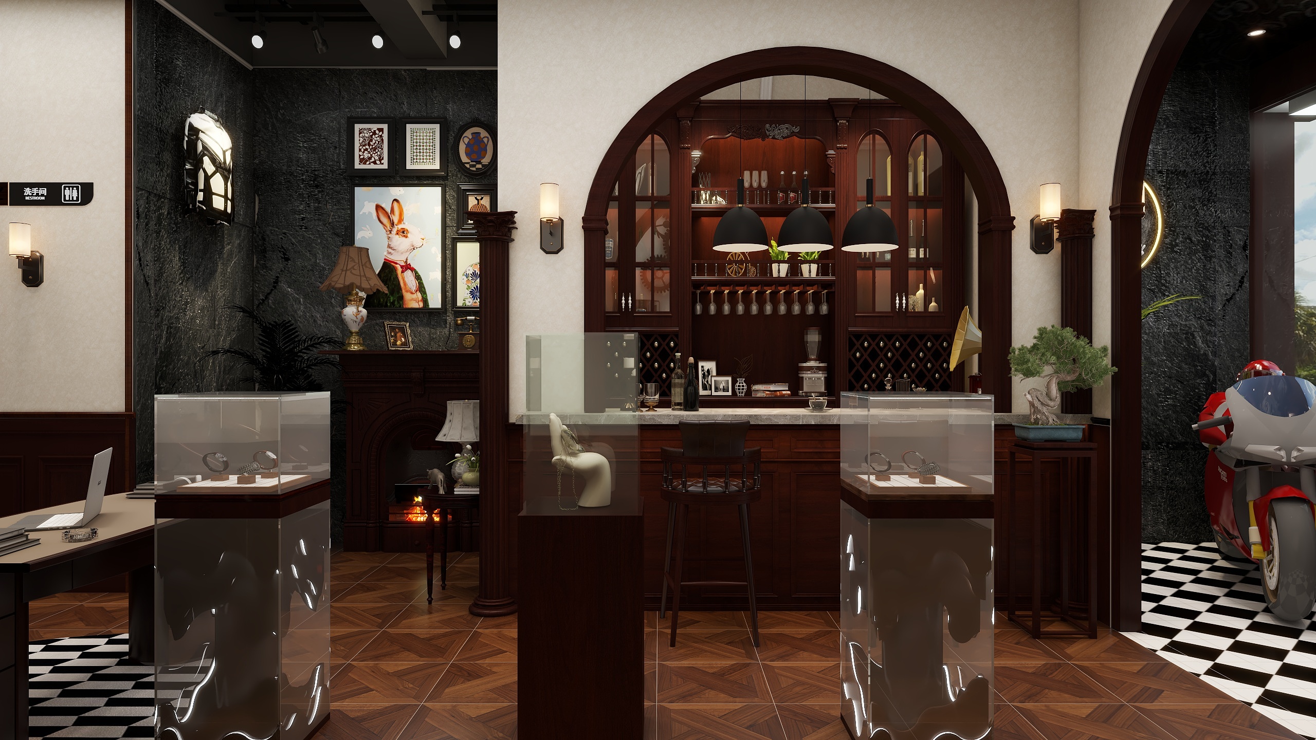 0CHURUI-国泰表铺-古典装修效果图