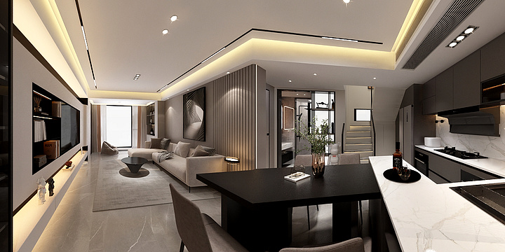 室内设计范工-合景朗云花园效果图1-装修设计方案