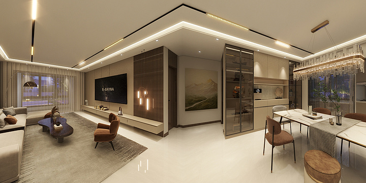 HOK-杨鸣-东尚绿源杨女士雅居-装修设计方案