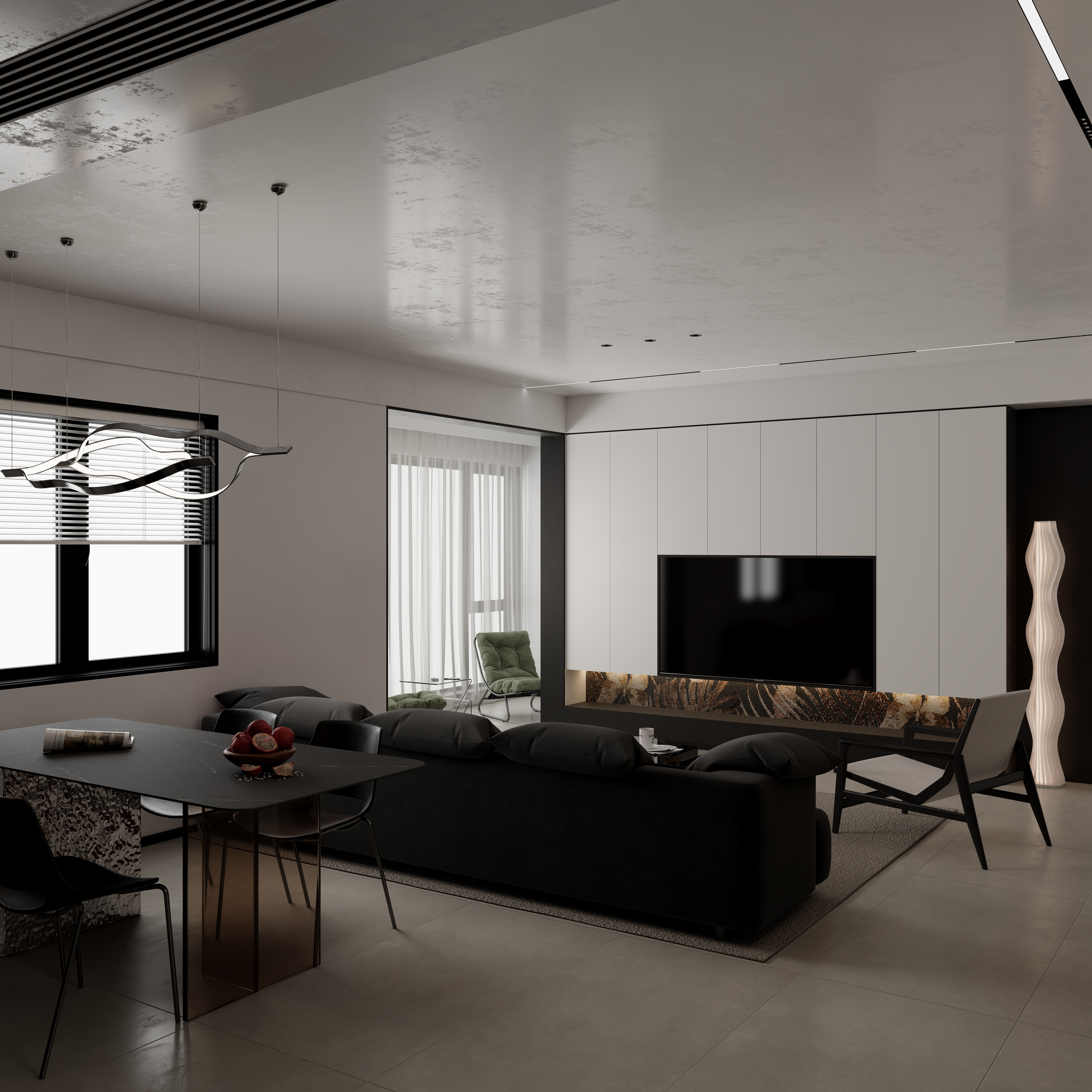 DESIGN|Yong-黑色主义极简-装修设计方案