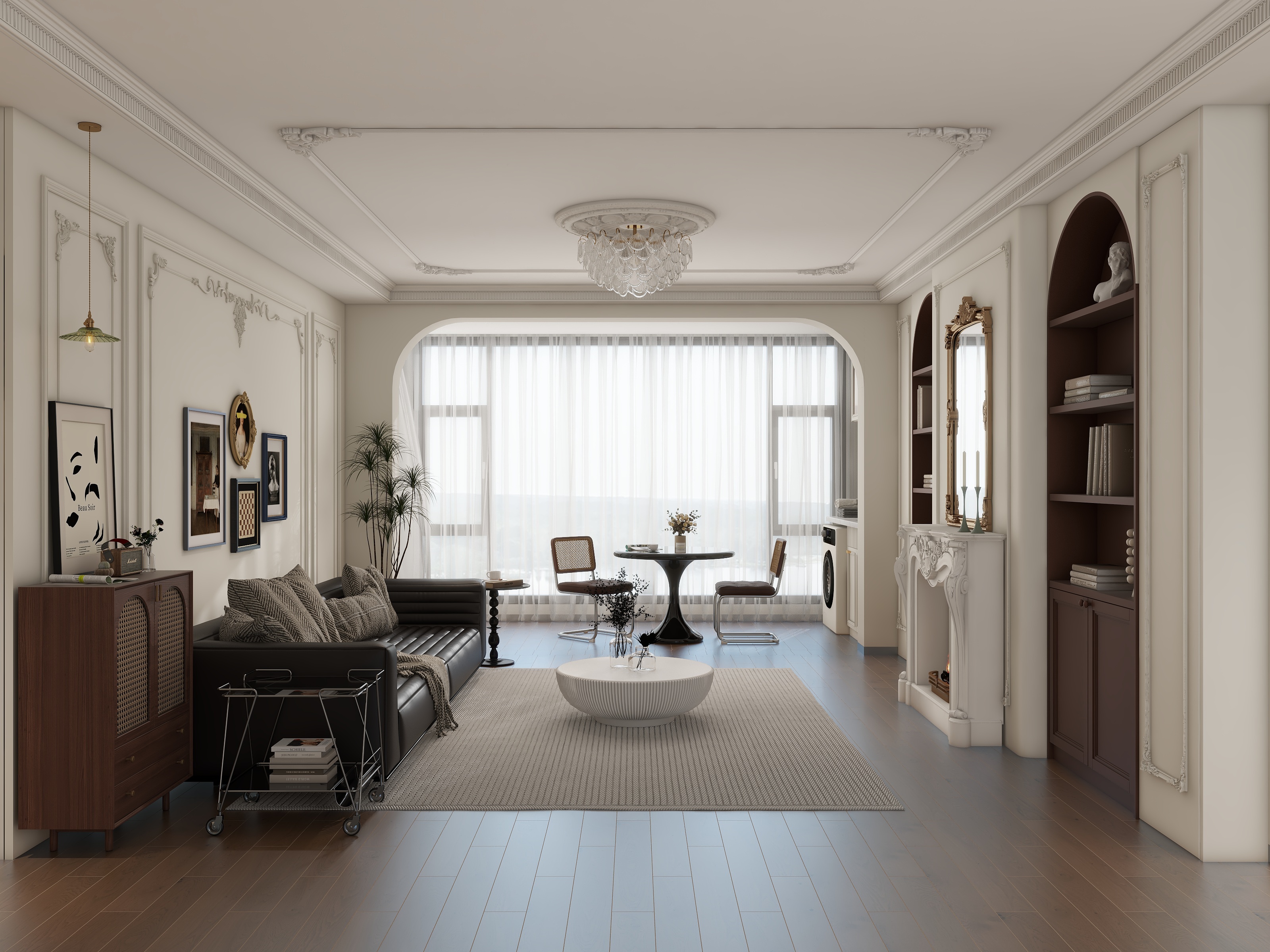 一个爱睡觉的懒虫-溯禾公园学府134㎡3室装修效果图