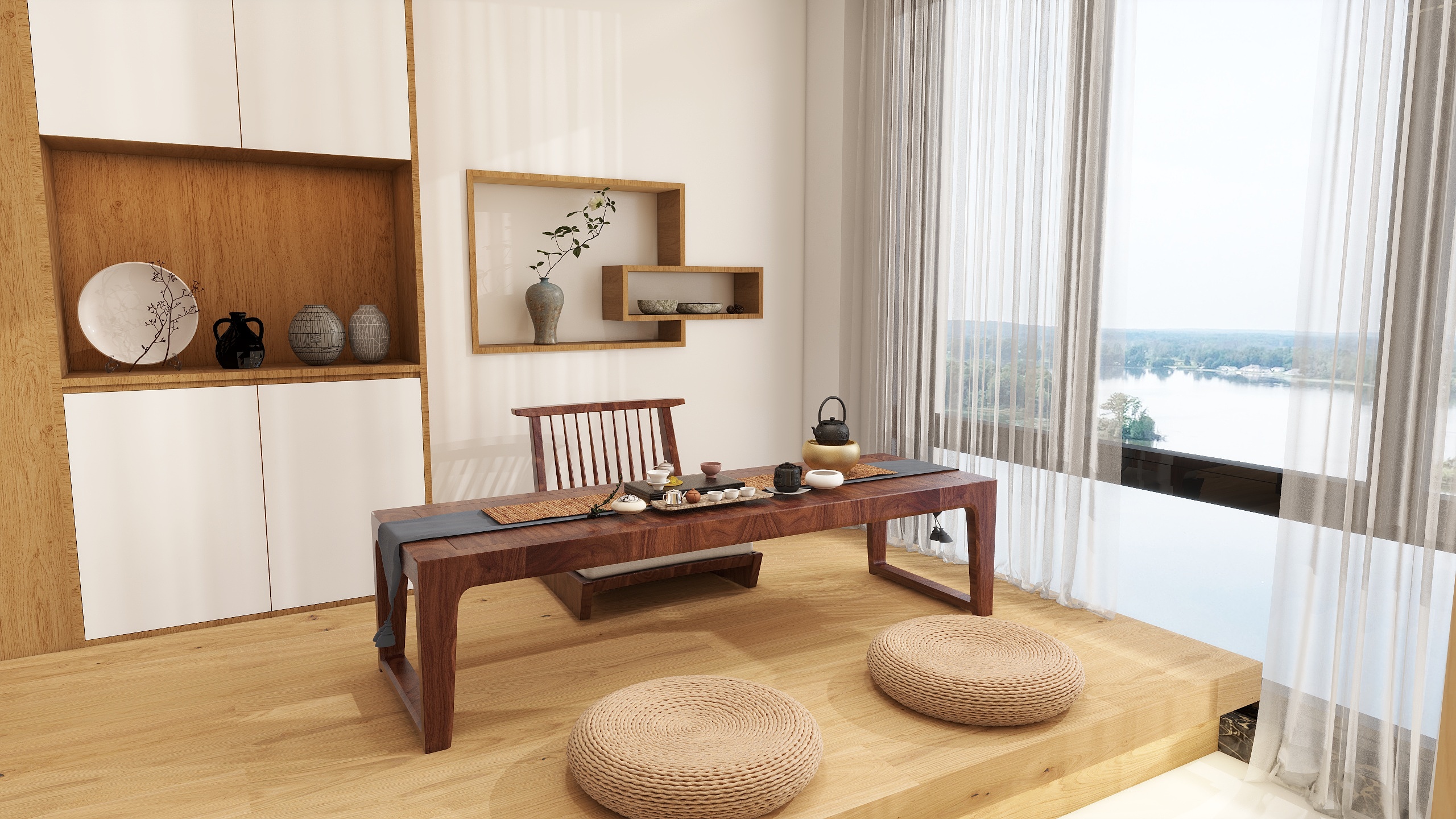 杜扶苏-原木之家128㎡2室-装修设计方案