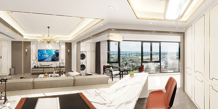 桃之夭夭92-华夏明院140户型方案-装修设计方案