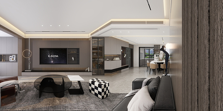 宋芹吟-意式轻奢风格140平-装修设计方案