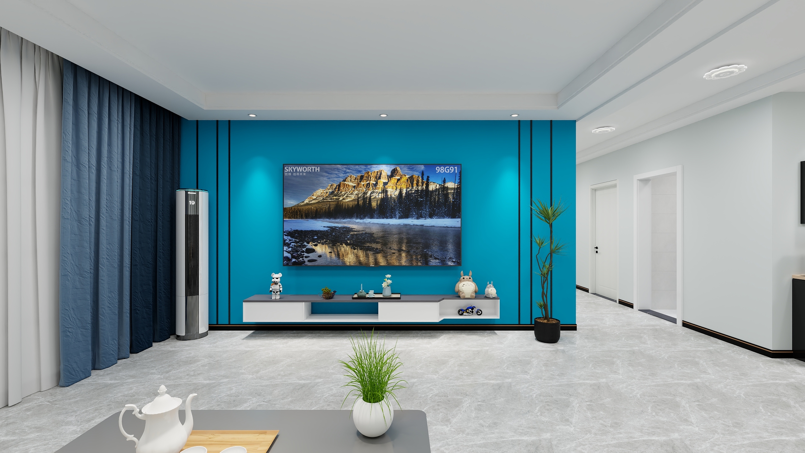 李明-崮山新区162㎡1室-装修设计方案