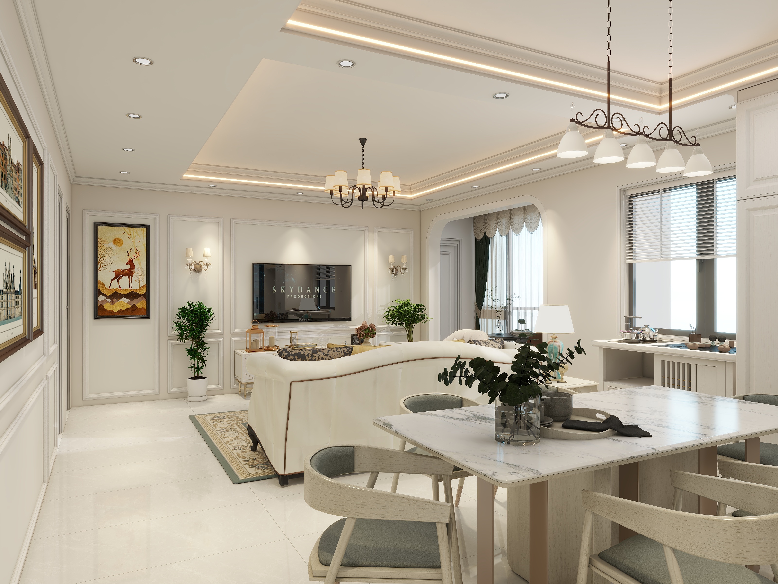 兰伦勇-开阳麒龙畔山华庭131㎡4室-装修设计方案