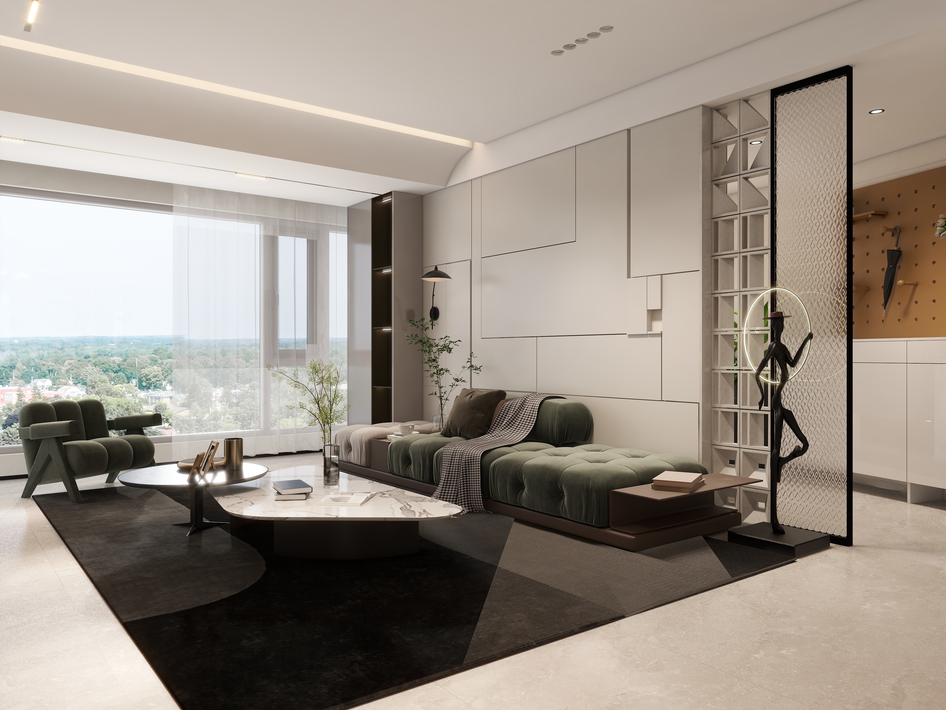 南浔先生-江湾府121㎡3室-装修设计方案