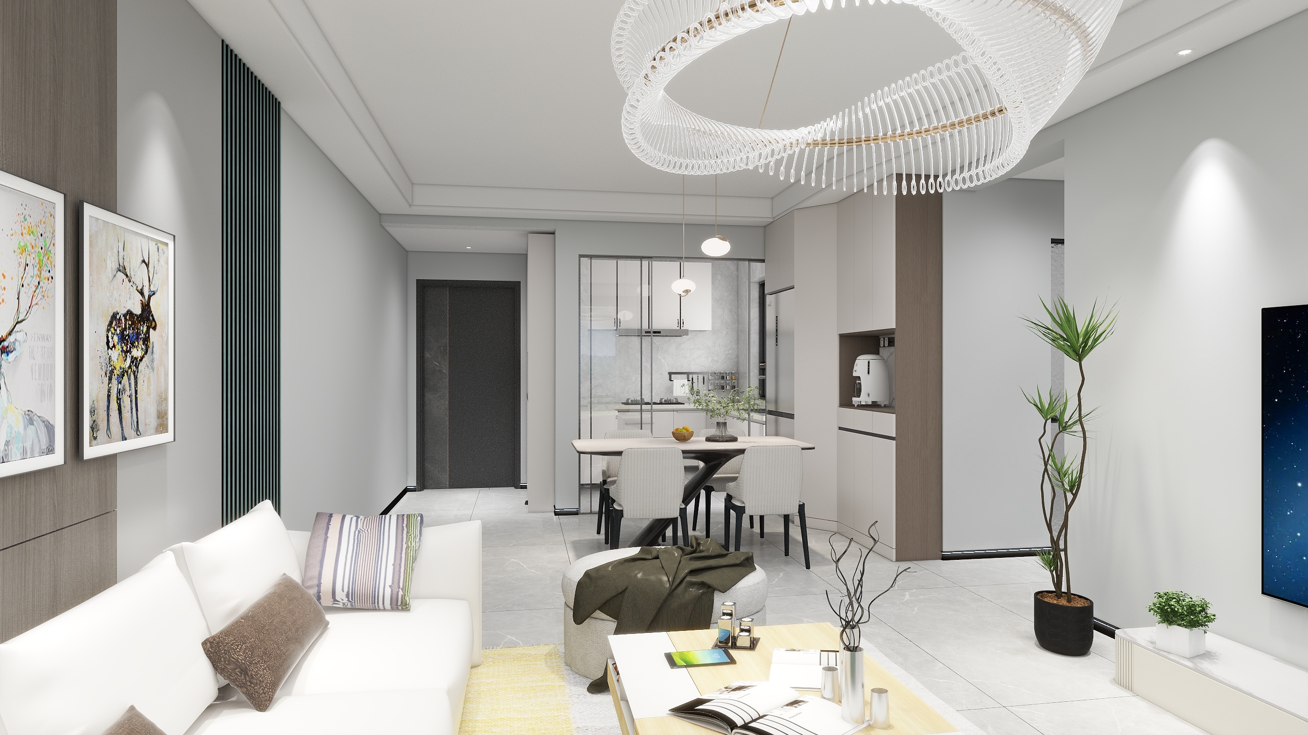 刘俊平-汇富星港湾-115平米简约风-装修设计方案