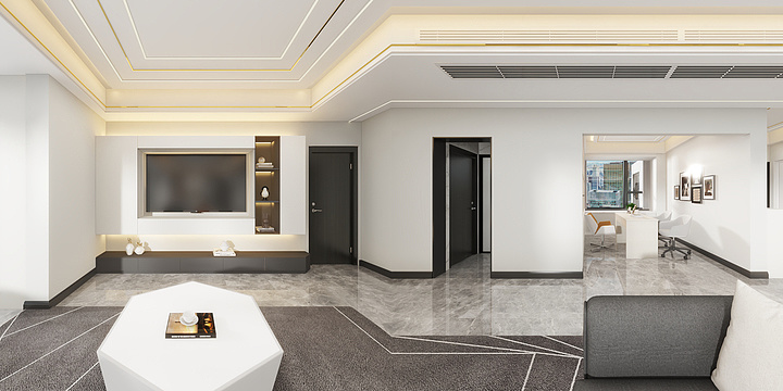 張若璵-漫城C区 现代轻奢+黑白灰-装修设计方案