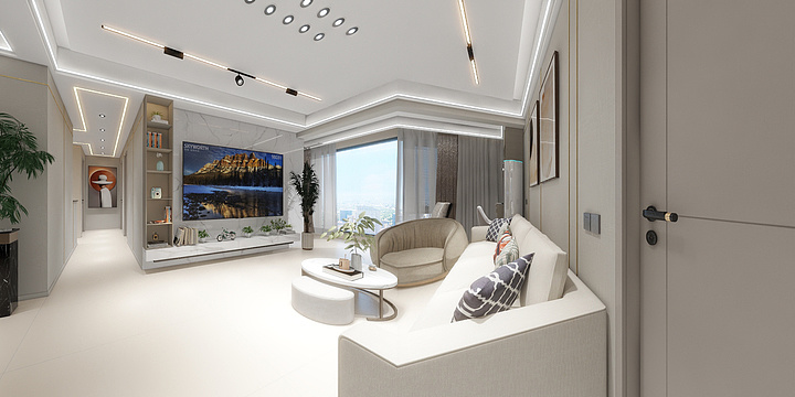 Yan鹿装饰设计-江山院1-2-401雅居-装修设计方案