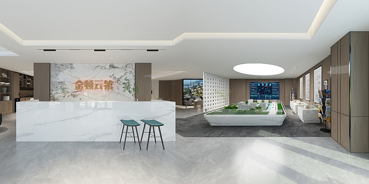 做设计的大海-金顿云第售楼处-副本-装修设计方案