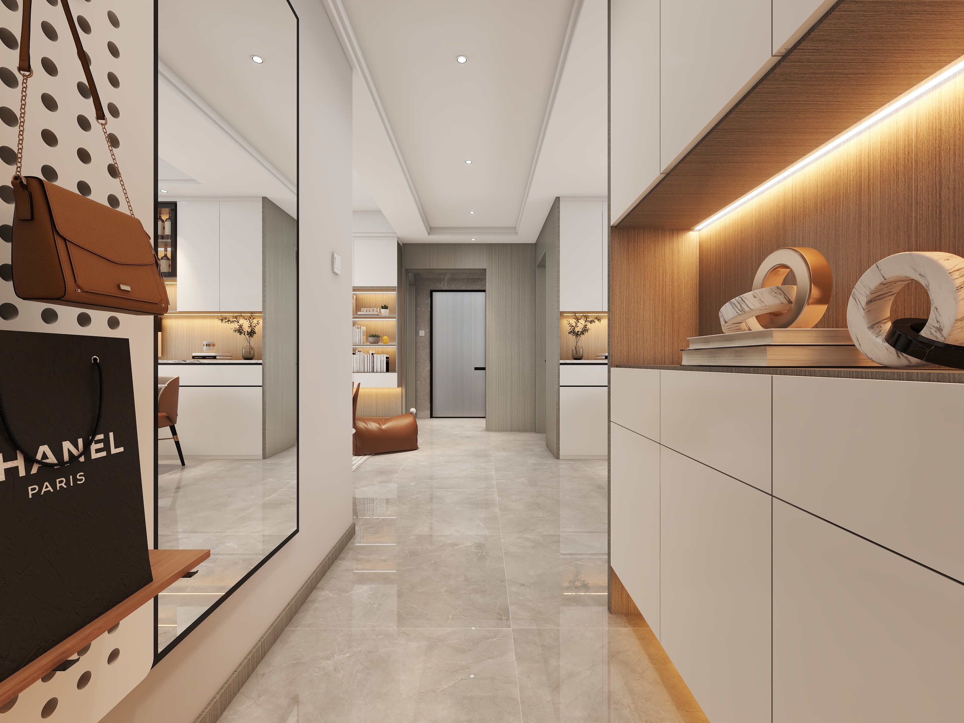 莫言空间设计-现代轻奢--96㎡2室-装修设计方案