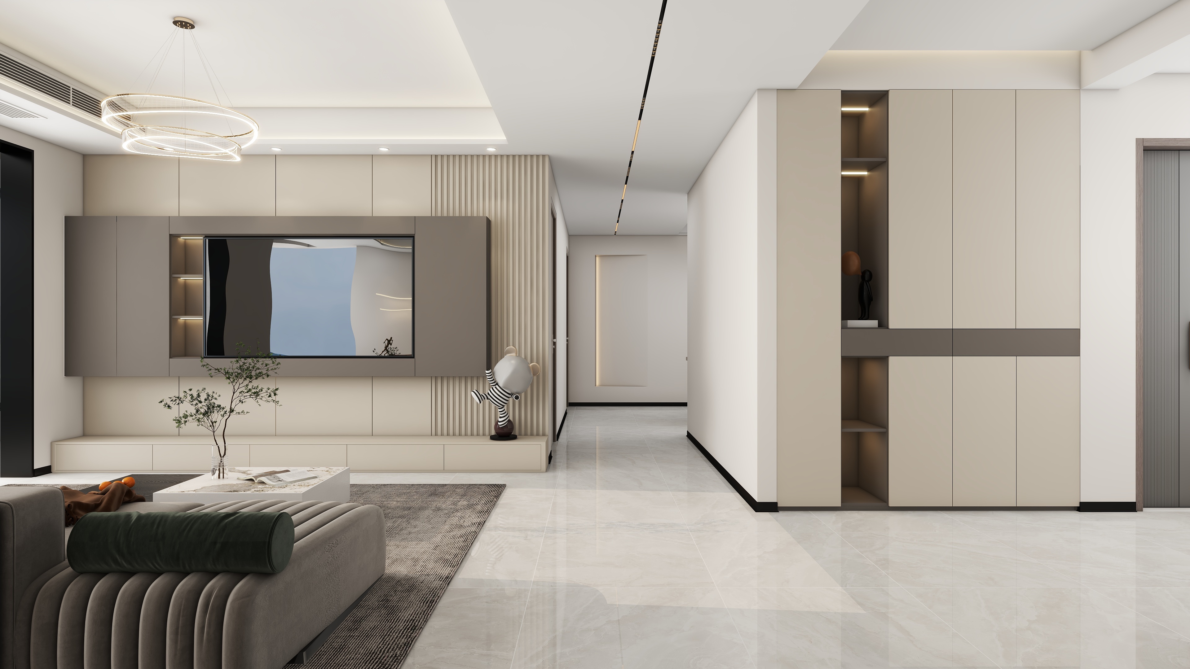 设计师朱学帅-学府水岸156㎡-现代简约-装修设计方案