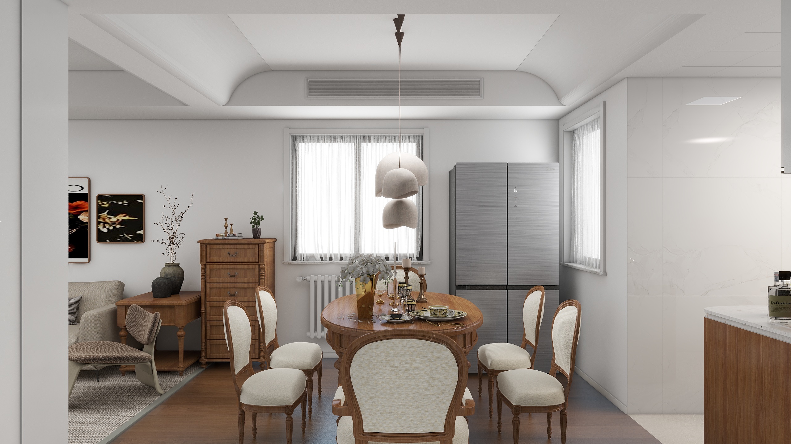 D設計事務所-明珠苑复式1层-装修设计方案