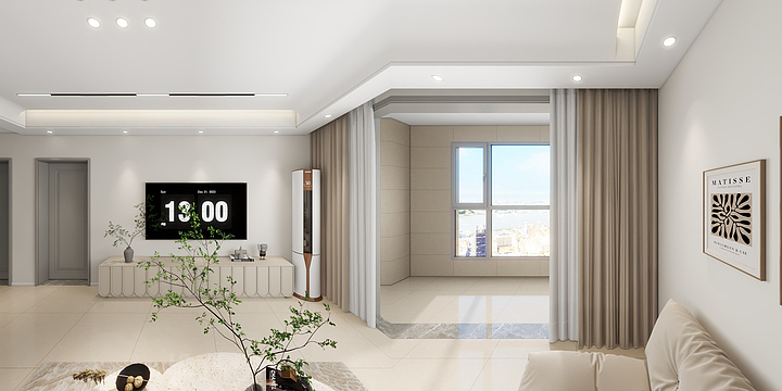 翰方设计-龙栖湾模型-装修设计方案