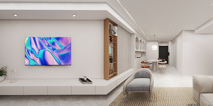 恒海装饰-绿地中岳里-镜像中间户-装修设计方案