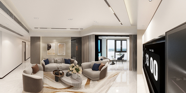 A室内设计阿鹏-东风雅苑10栋01户型方案一-装修设计方案