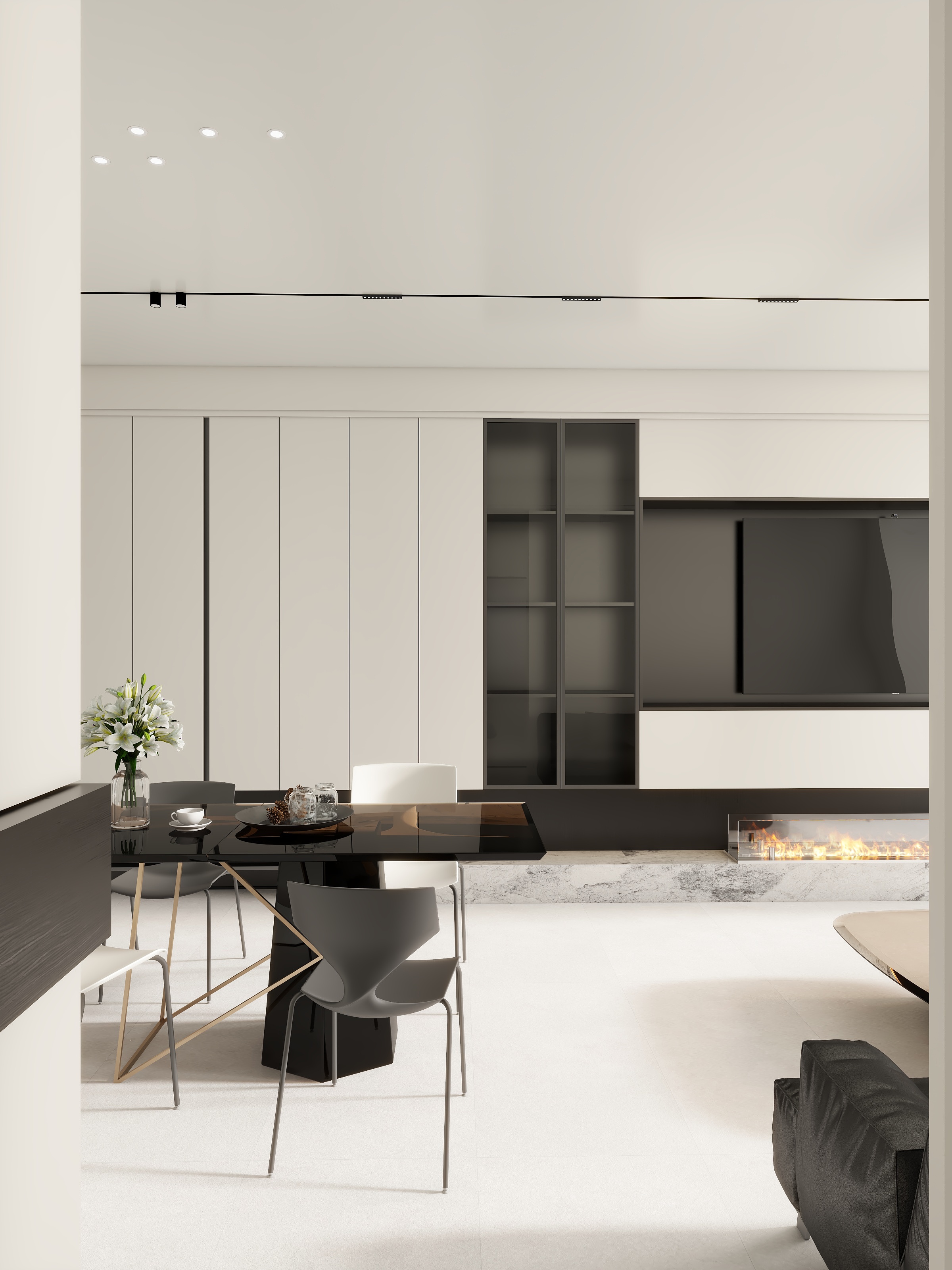 见手青公主-Design-现代黑白极简-装修设计方案