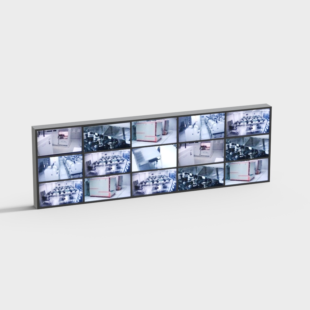 大屏监控3D模型