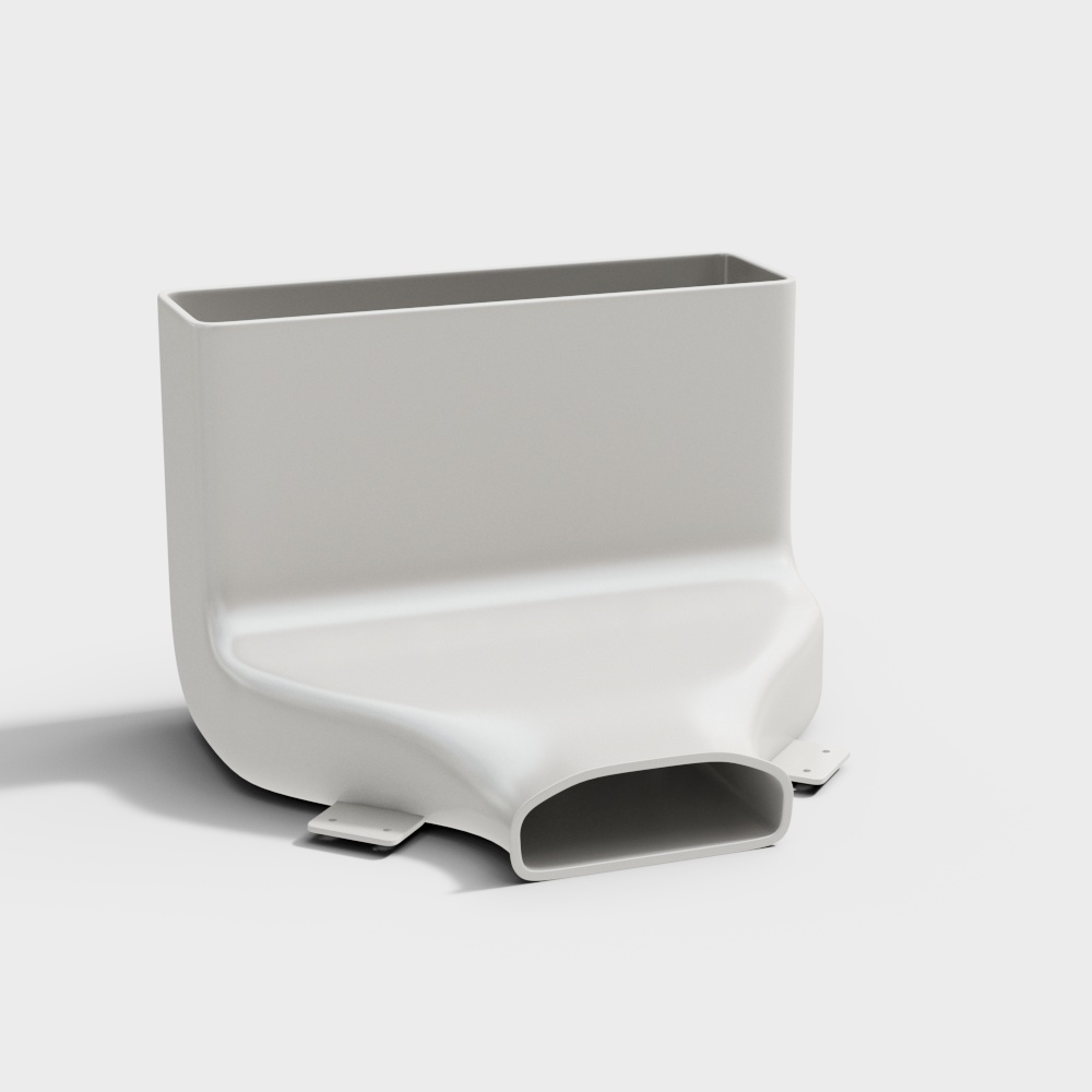 墙出风口3D模型