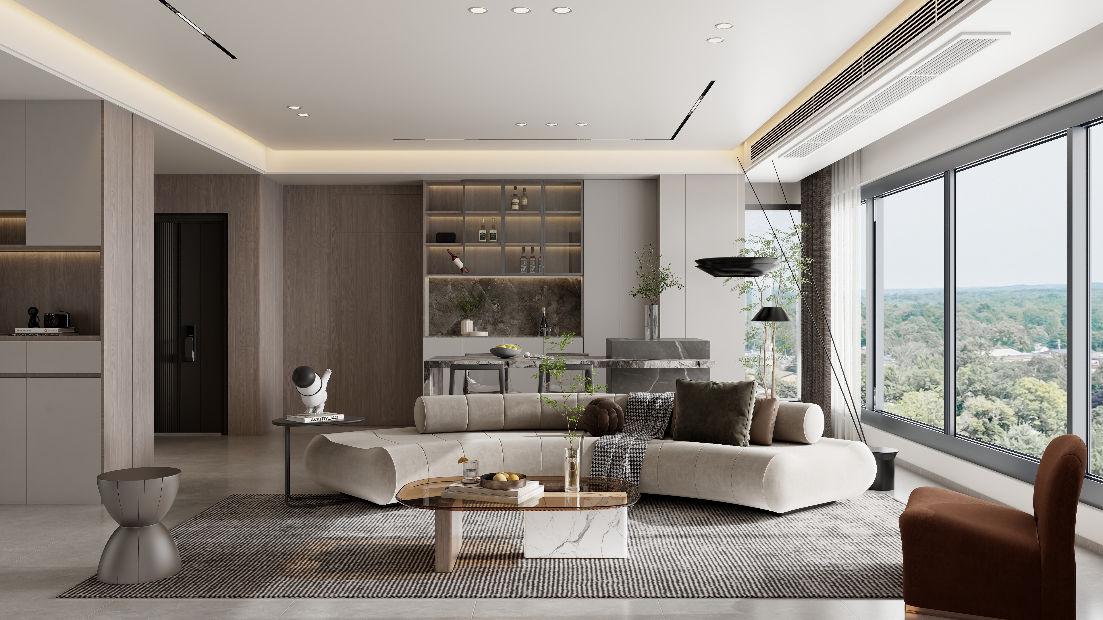 书涵|Harder-【宝龙城】130m²现代风格4室装修效果图