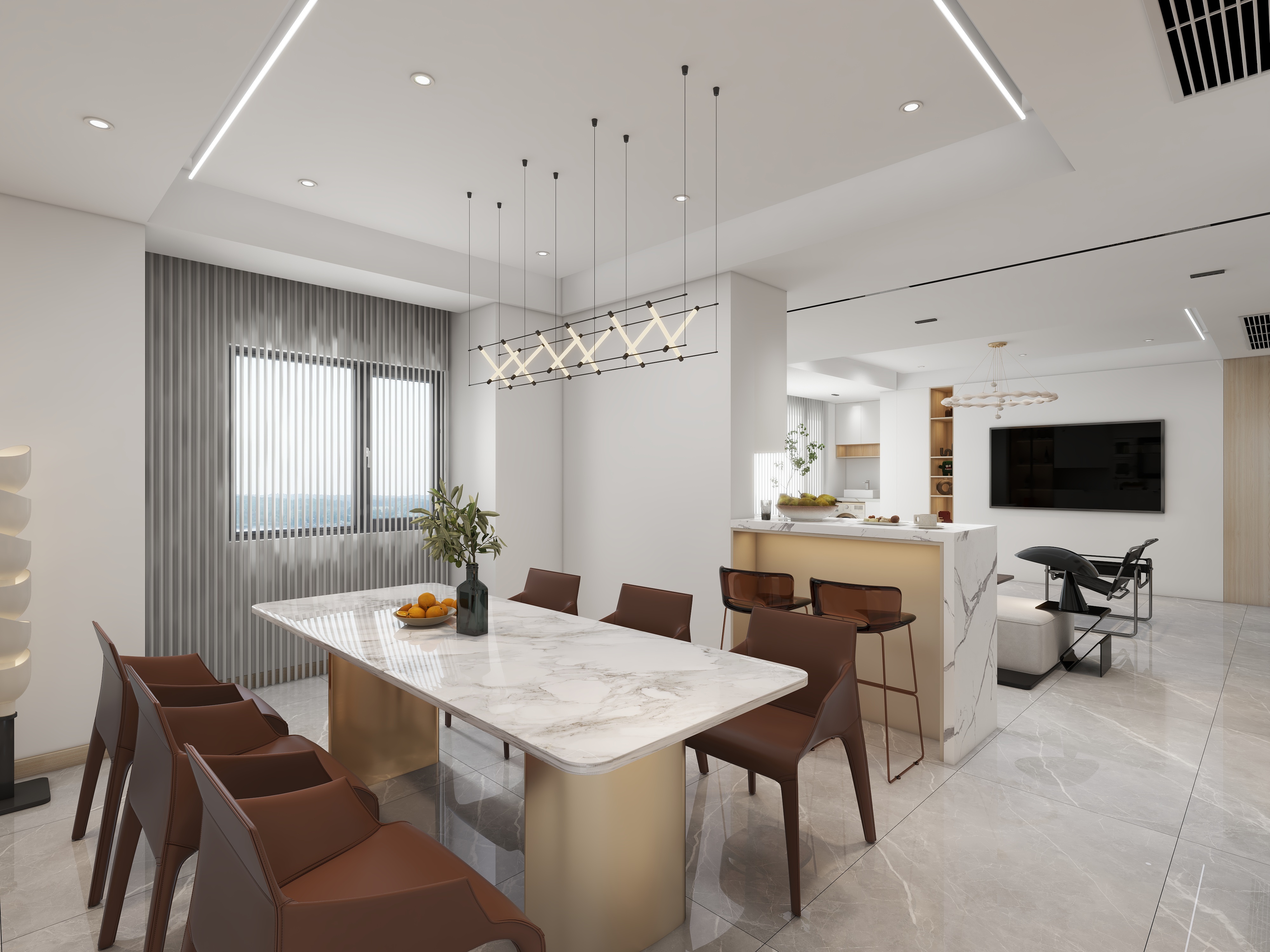 张雪松-凤滨嘉园现代风格装修效果图