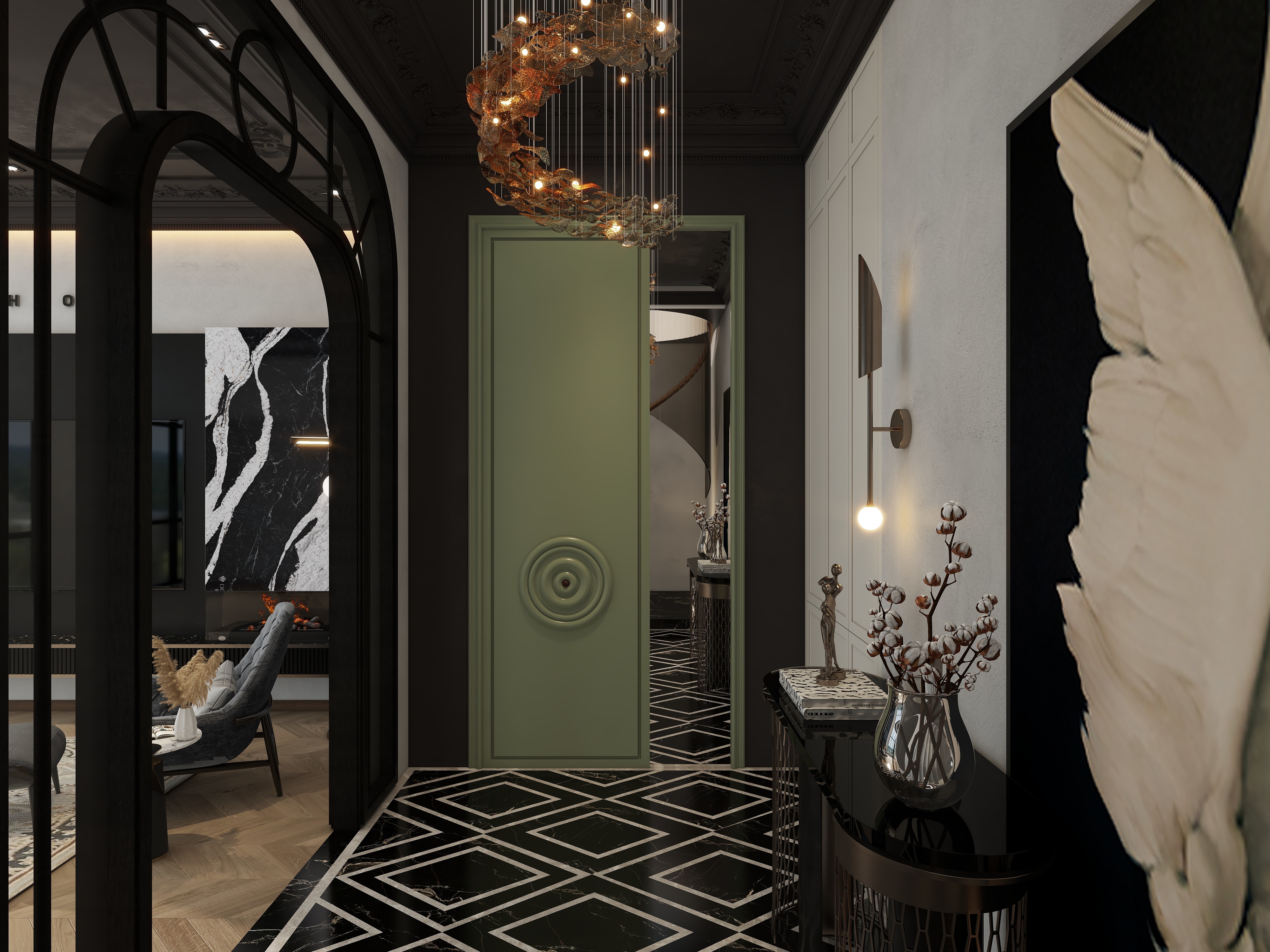 设计师HUANGQIHAO-【法式轻奢】暗黑风格-装修设计方案