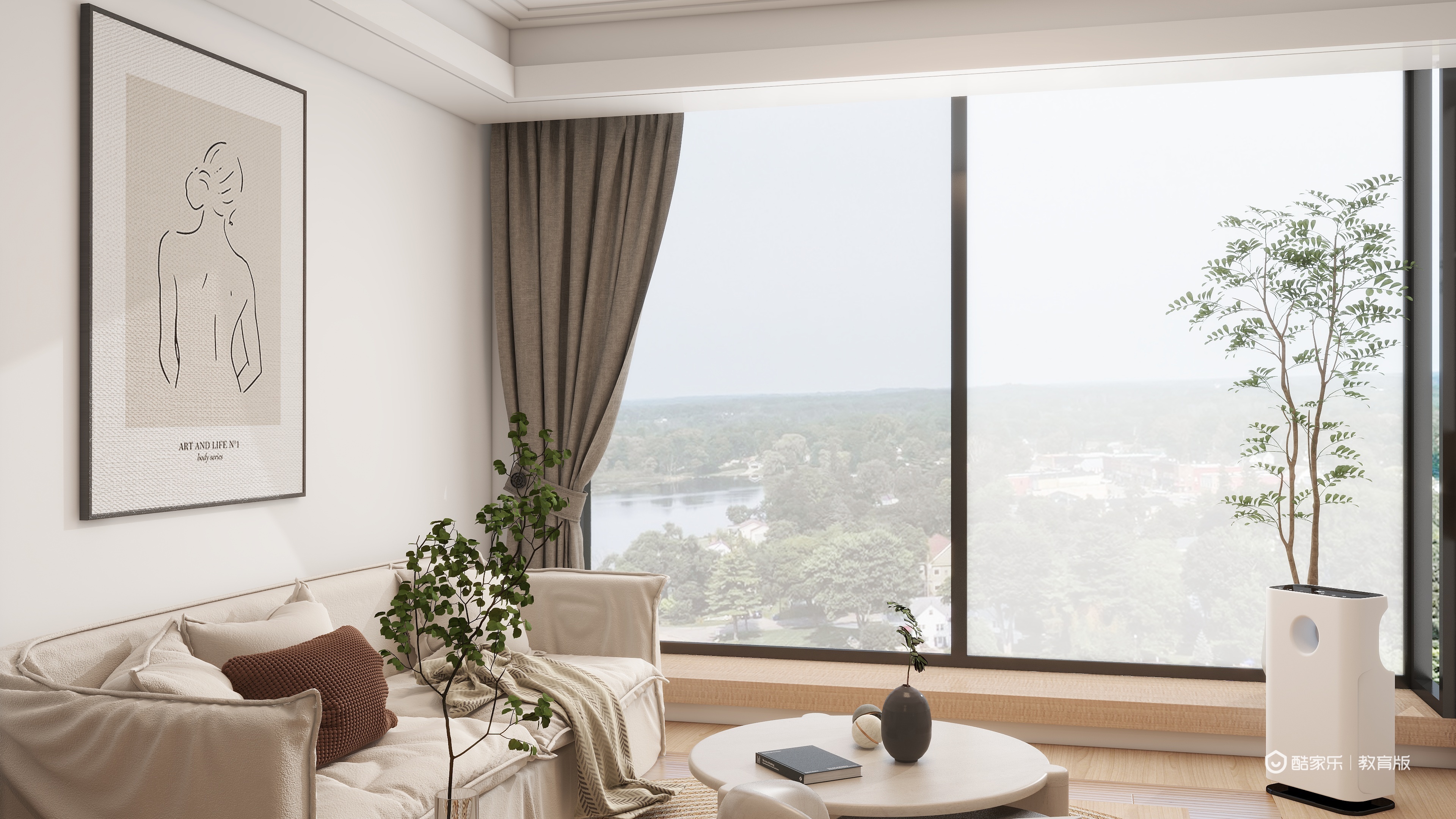 胡笑WTxZ-单身公寓79㎡1室装修效果图