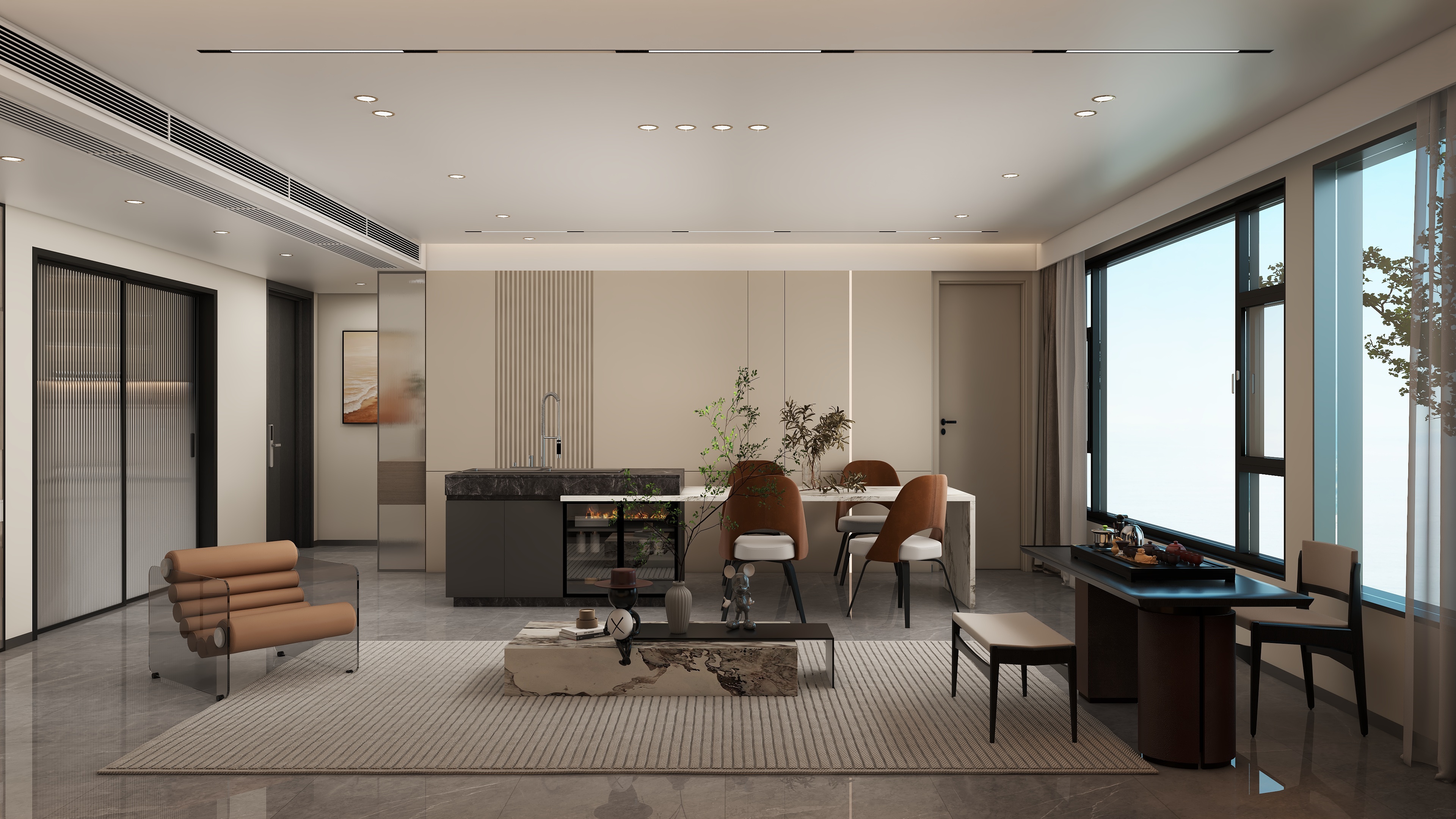 书涵|Harder-【如月】134m²现代风格2室装修效果图