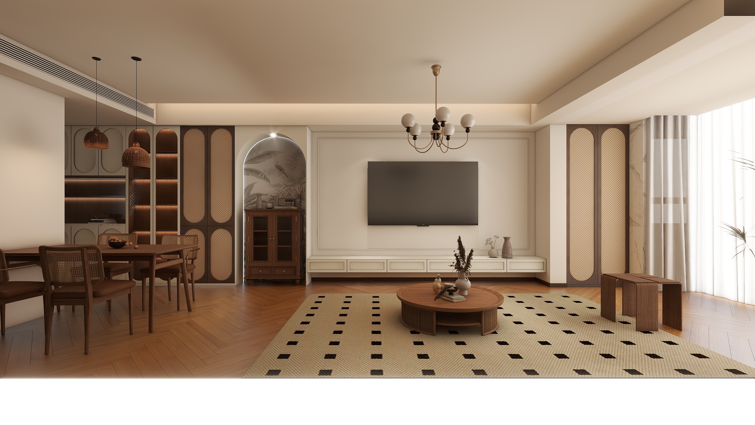 小梅同学M-法式复古框架图-装修设计方案