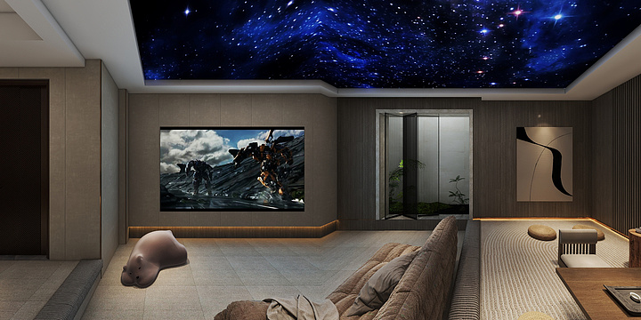 -全案设计工作室--御景湾82影音室-装修设计方案