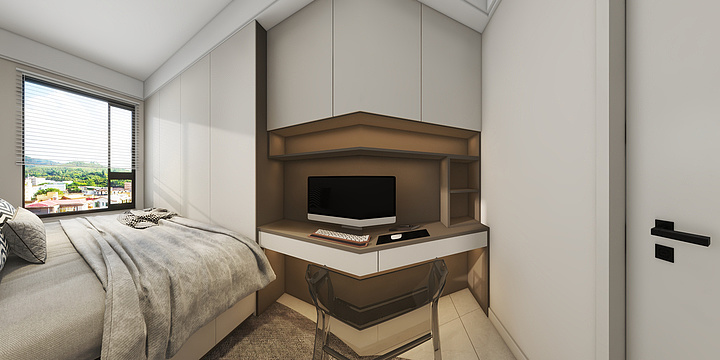 画图的羊-胡杨名饰装修104户型2-2-501-装修设计方案