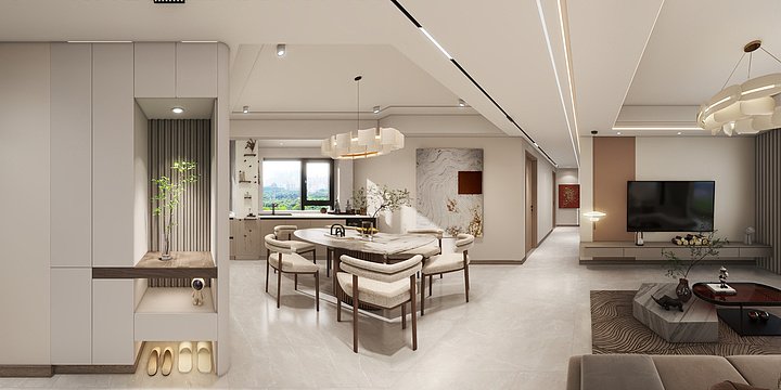 画家_沉铭-万科四季花城Mandy家(方案八）-装修设计方案