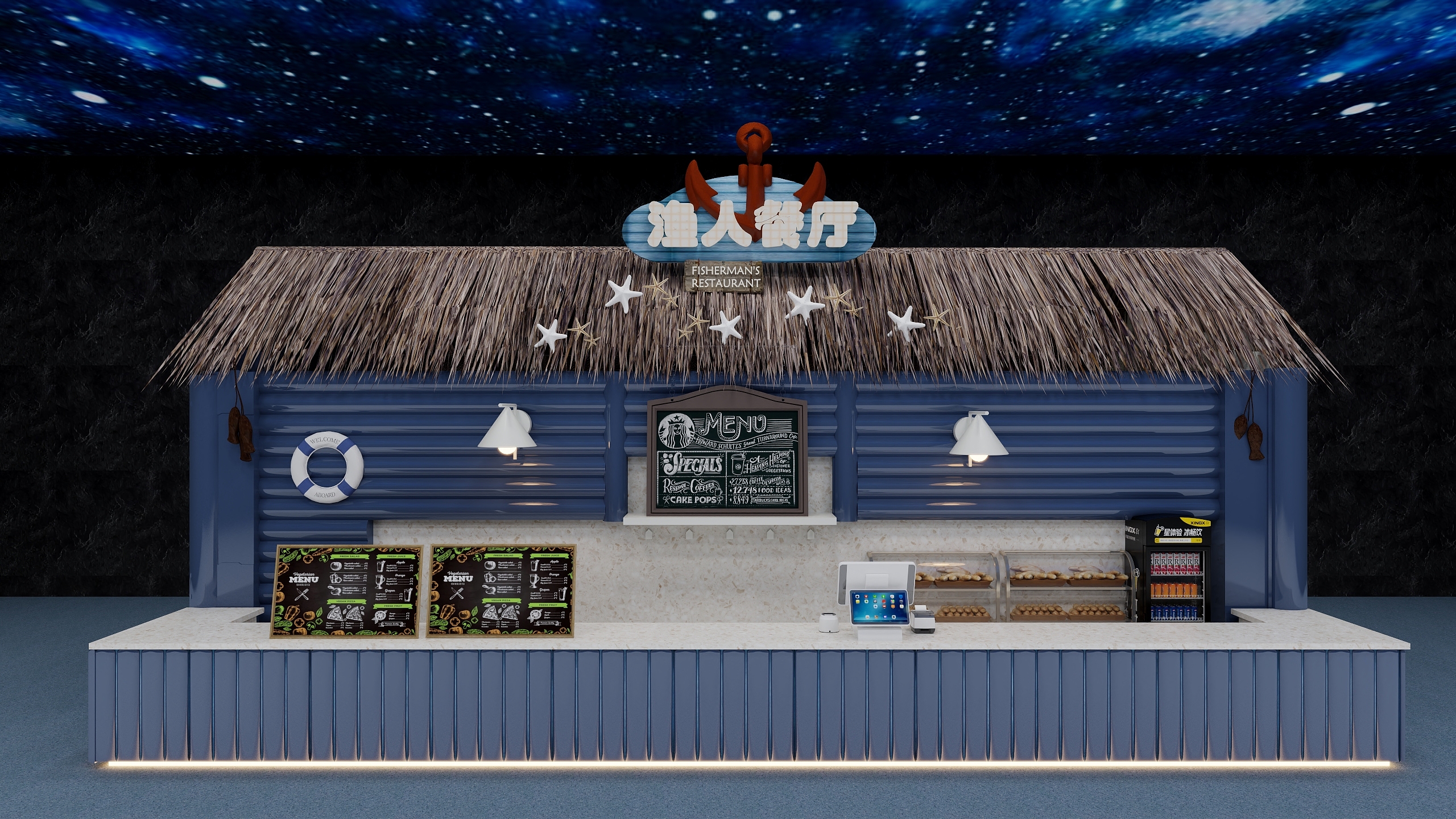 砚白.InkWhisper-快餐店点位-装修设计方案