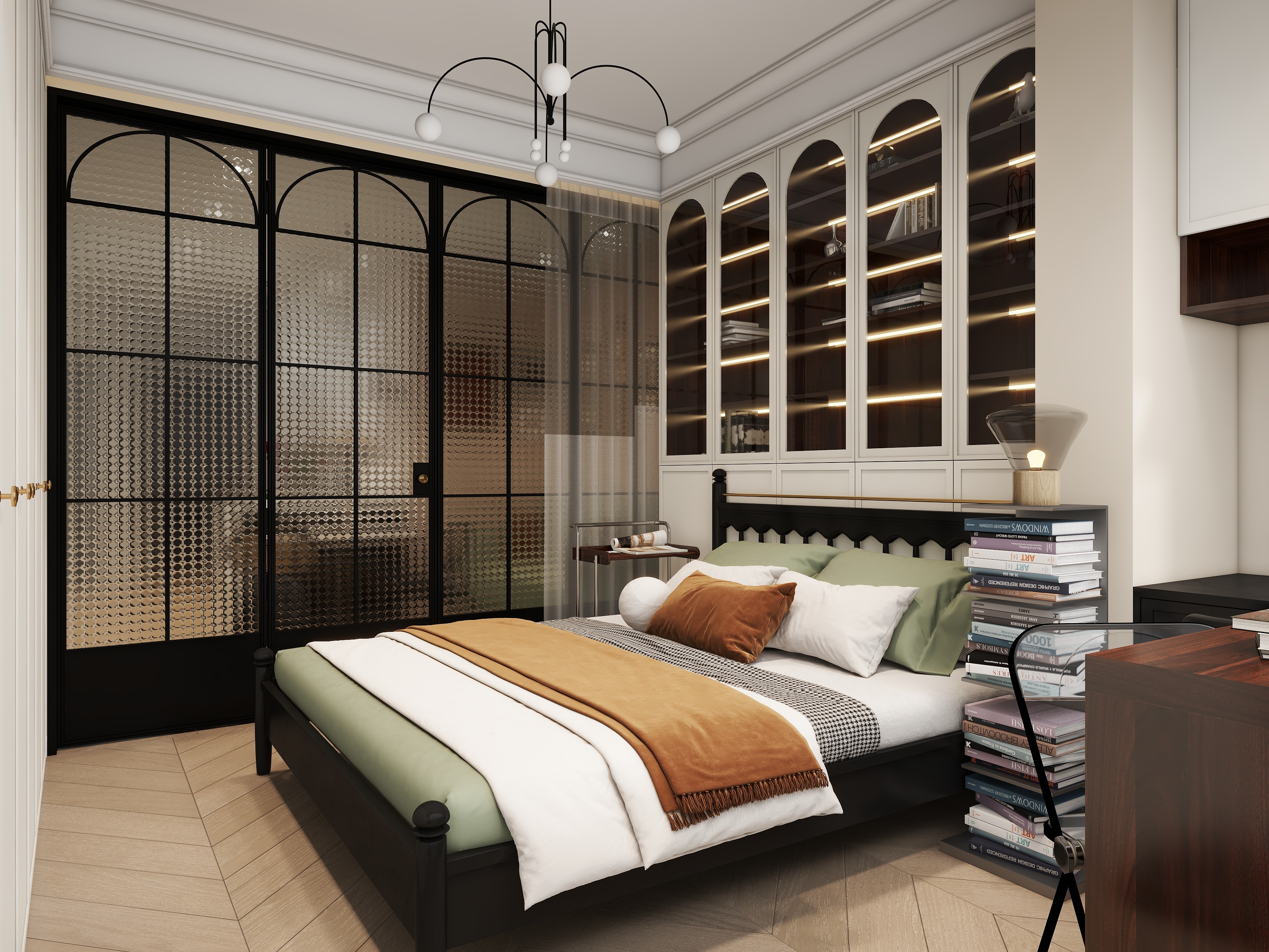 超级有范空间设计-复古风|50㎡|两室-装修设计方案