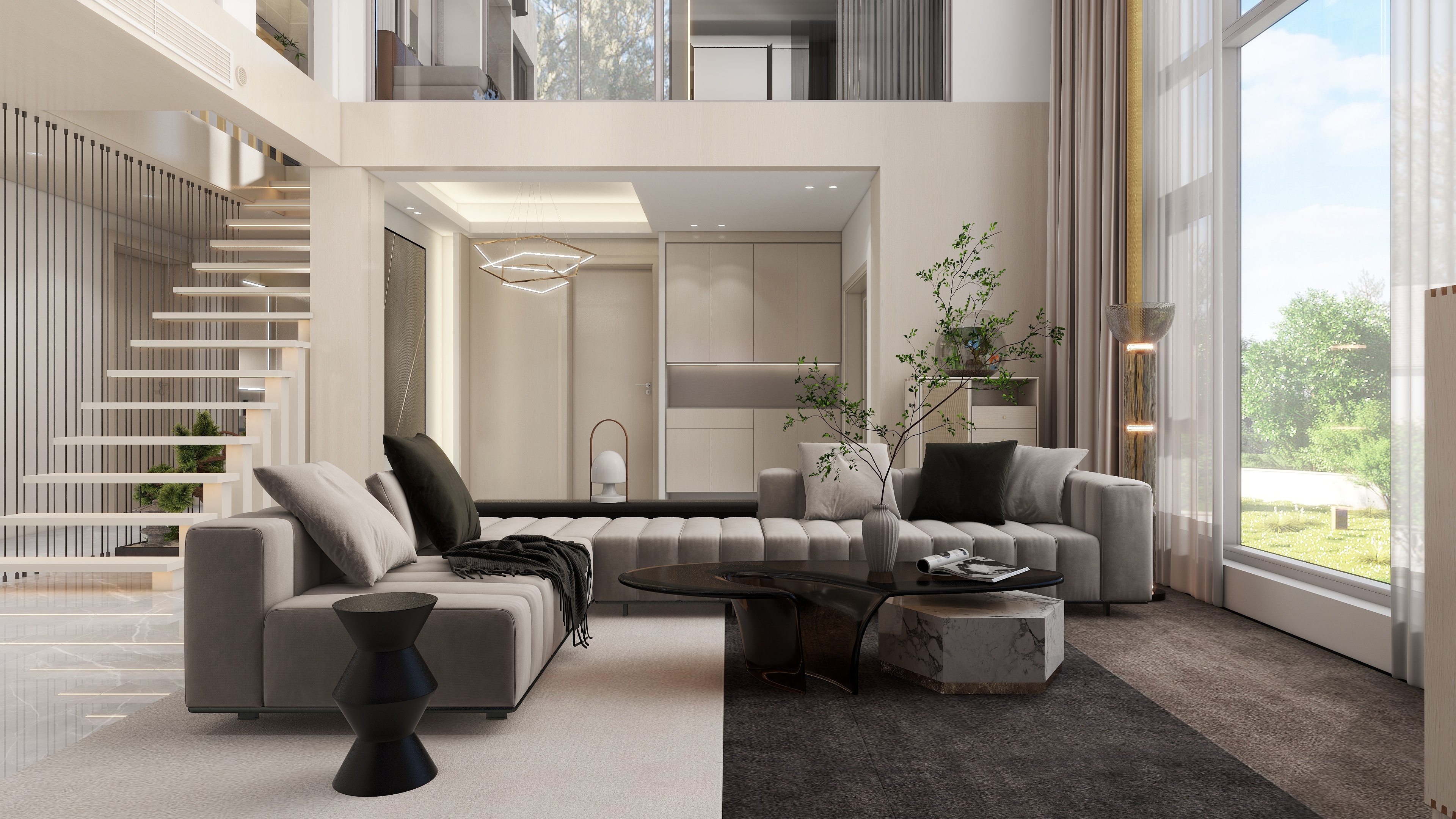 小胡设计-142㎡两层别墅装修效果图