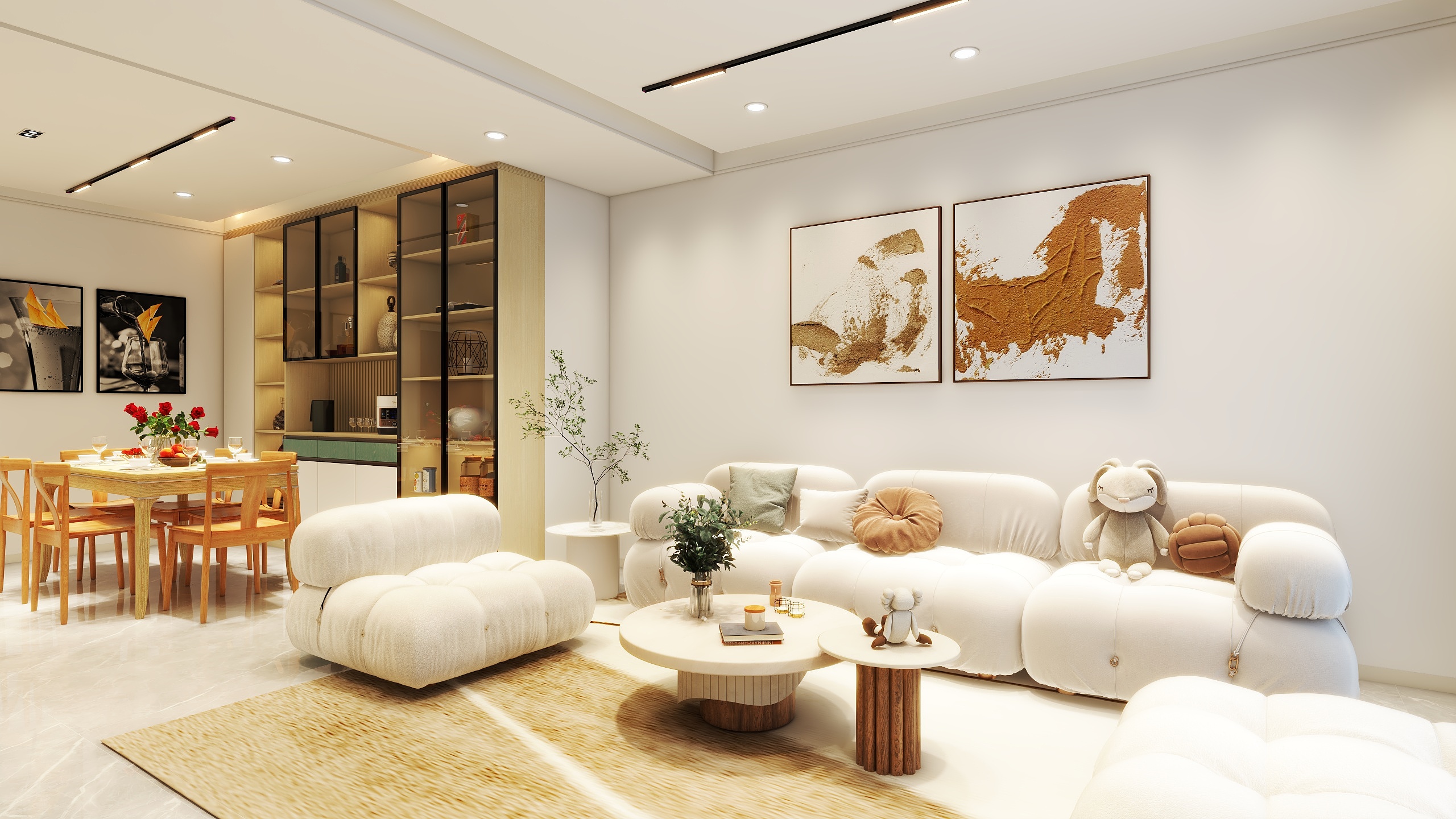 无形无意-滨海湾1号现代简约135㎡3室-装修设计方案