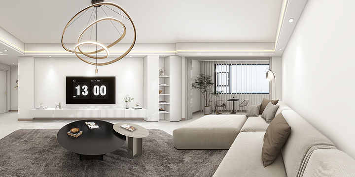 圆融木屿空间设计-德坤小区134现代风-装修设计方案
