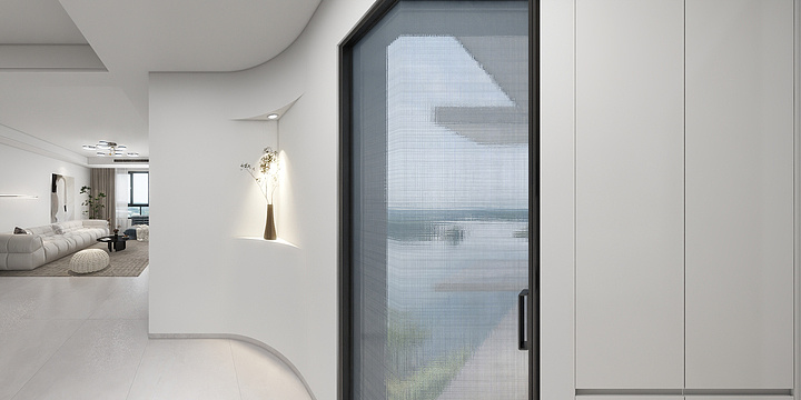 泊梦空间设计-伊旗瑜璟园123平米现代简约-装修设计方案