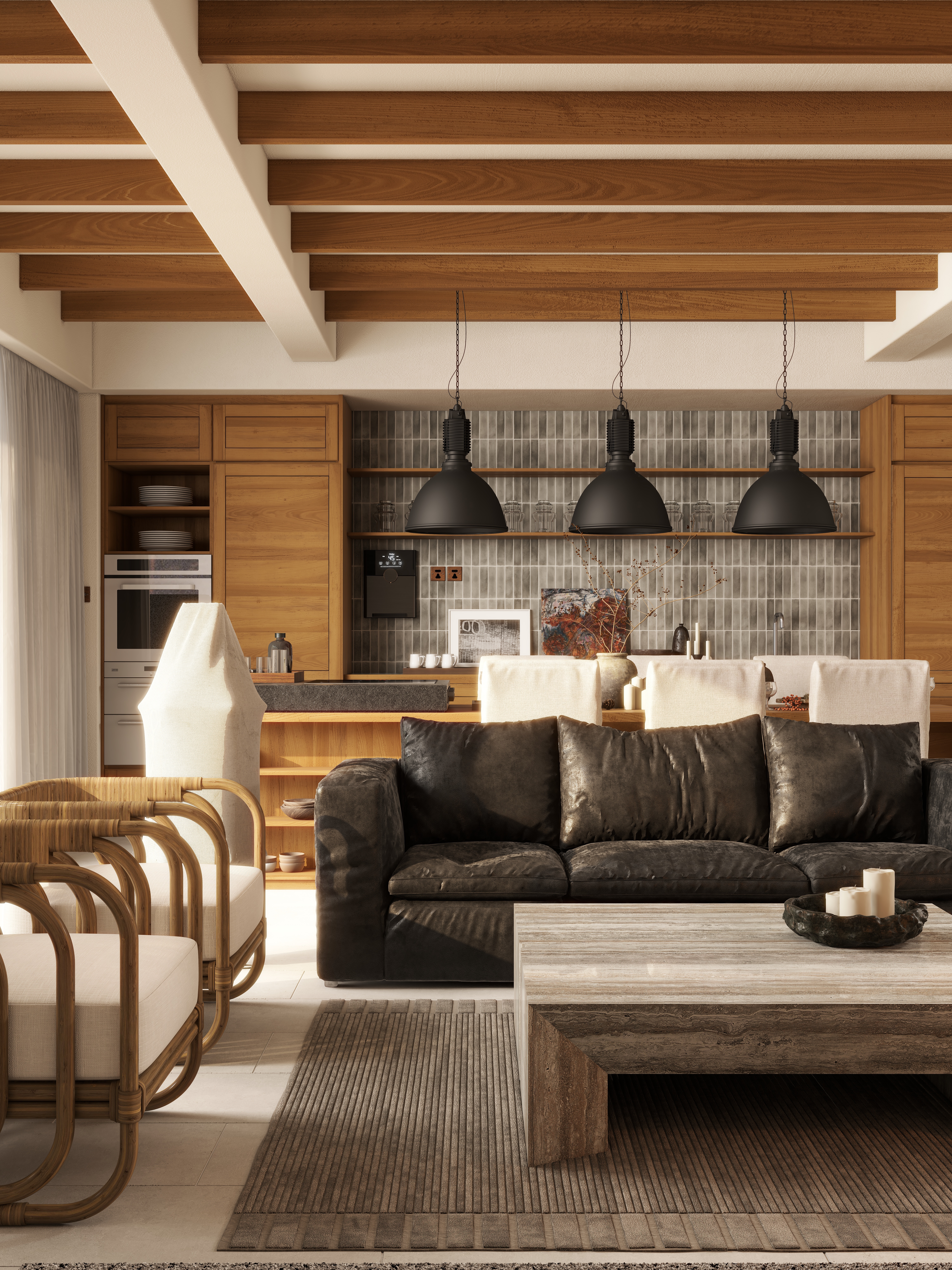 熬暖酱-重庆绿城春熙云庐自然主义私宅装修效果图