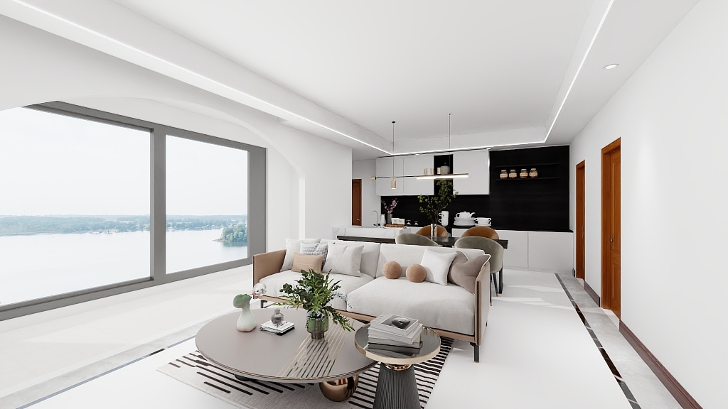 云筑乐居设计-华邑宸熙1号楼108m²-装修设计方案