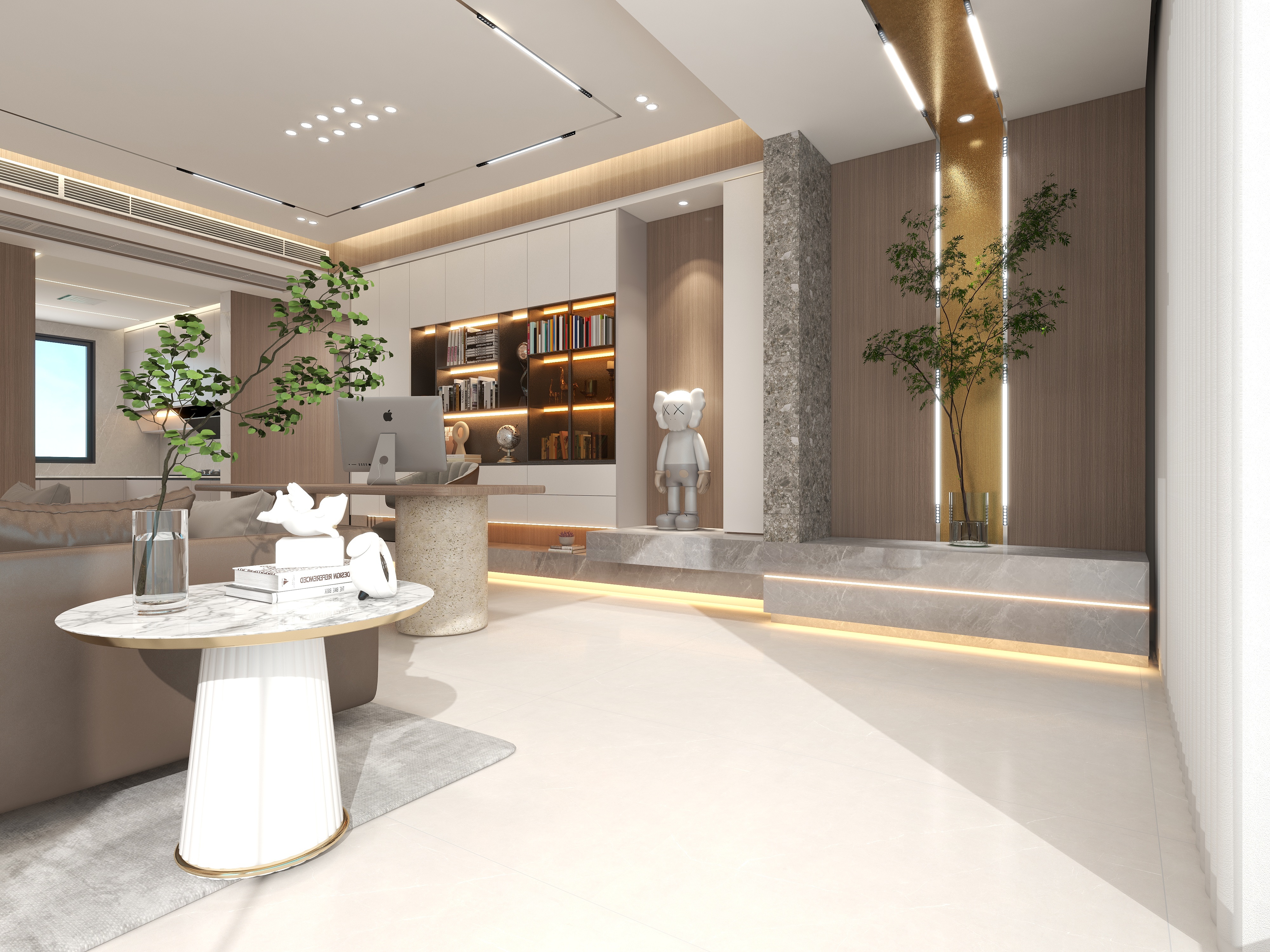 伟7213-华侨城·三江口CBD现代简约163㎡3室-装修设计方案