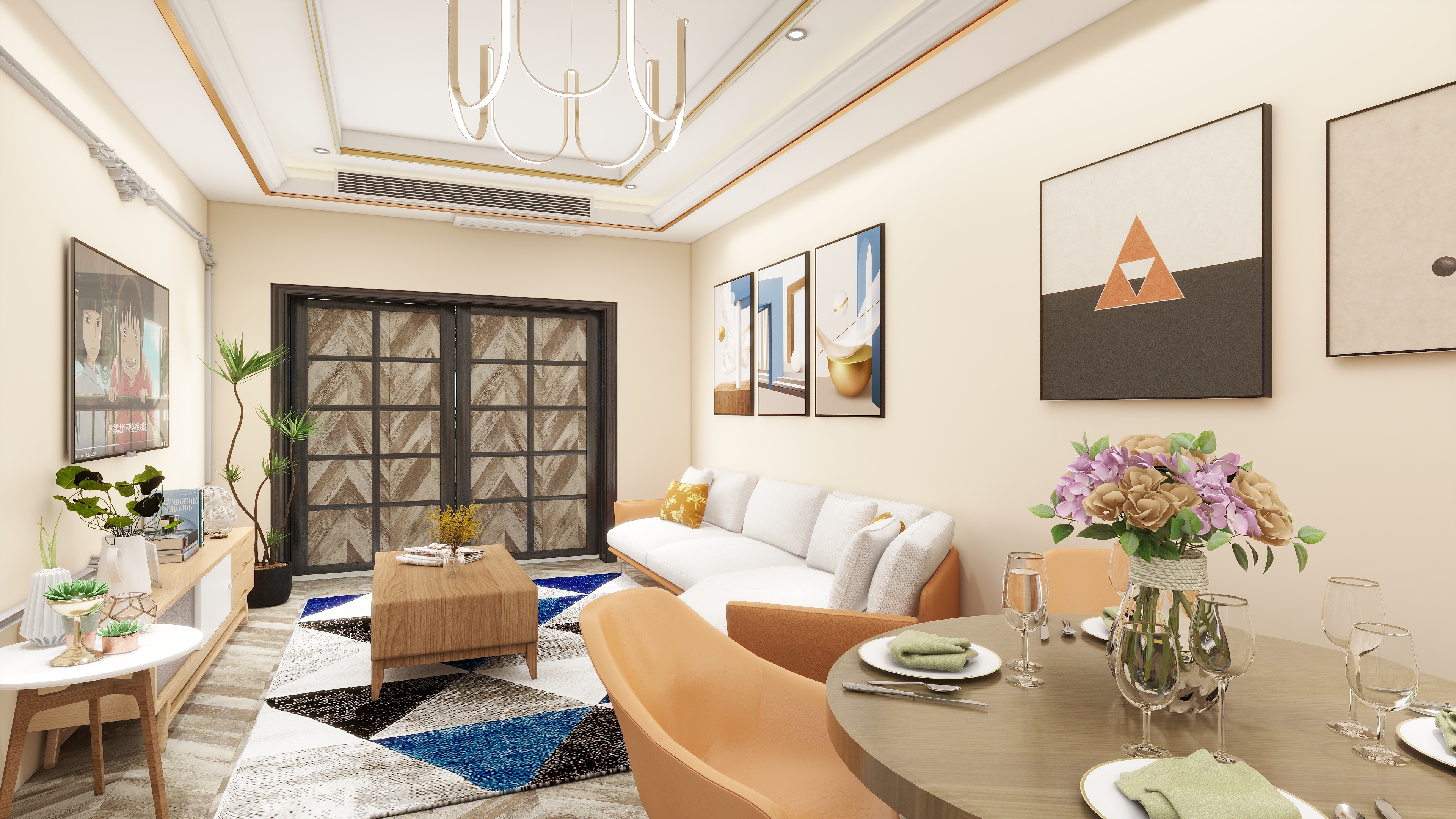 越z设计-北欧《暖春》装修效果图