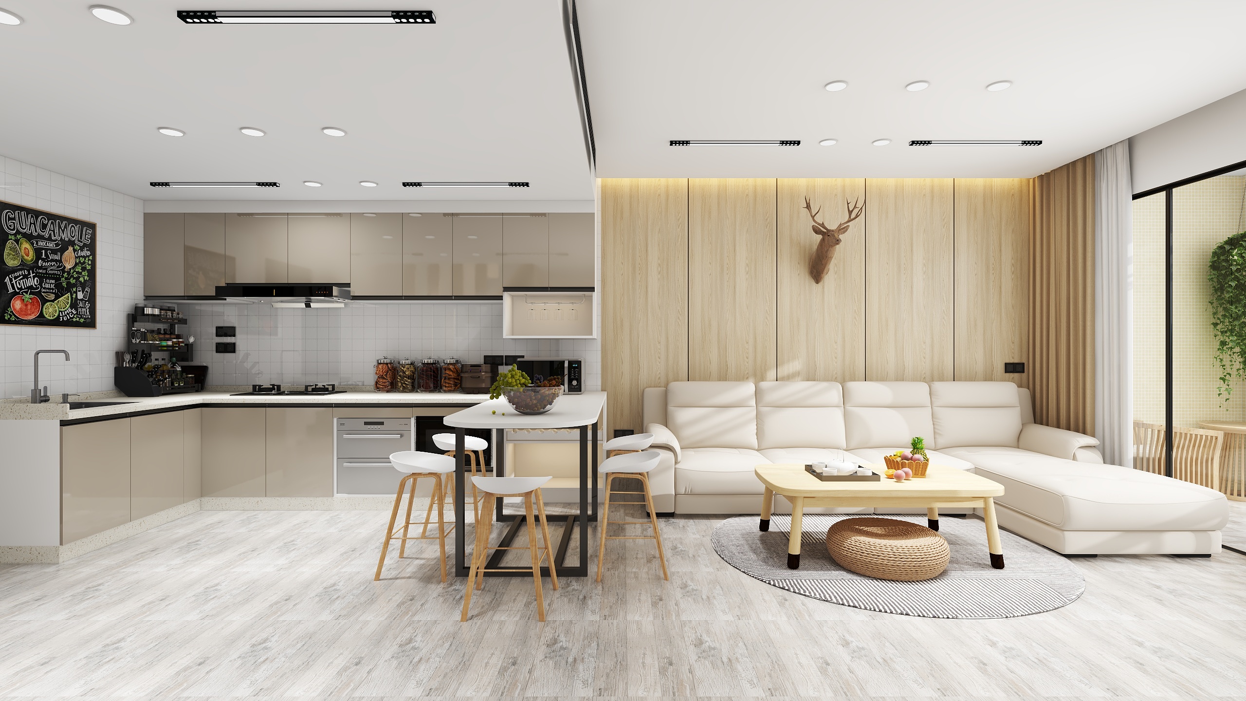 Tony雷恩-恩平逸翠龙湾120㎡四房两卫-装修设计方案