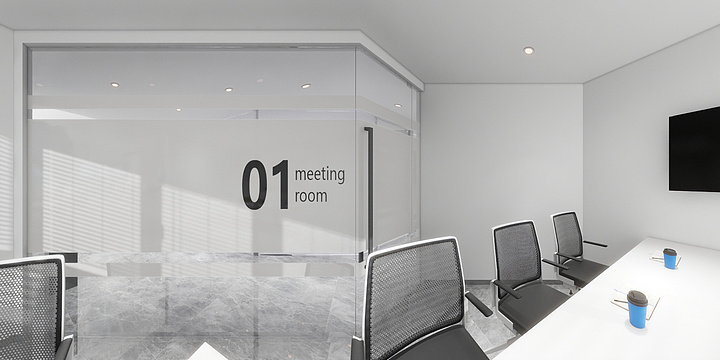 Almeta曾燕设计师-兆丰广场16楼01，02办公室-装修设计方案