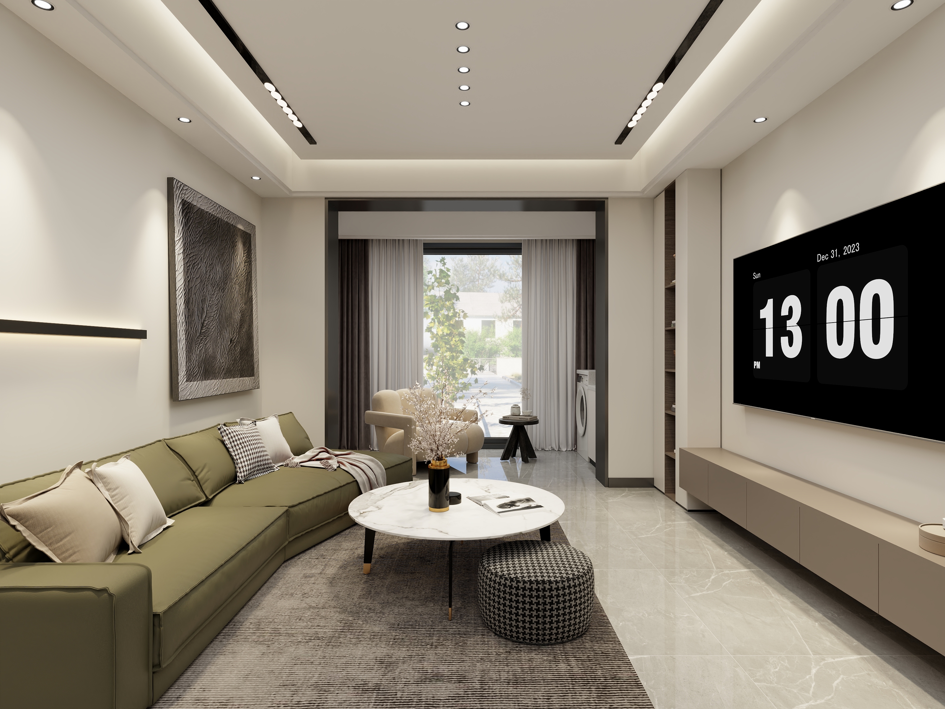 画图的羊-94㎡3室-现代风-装修设计方案