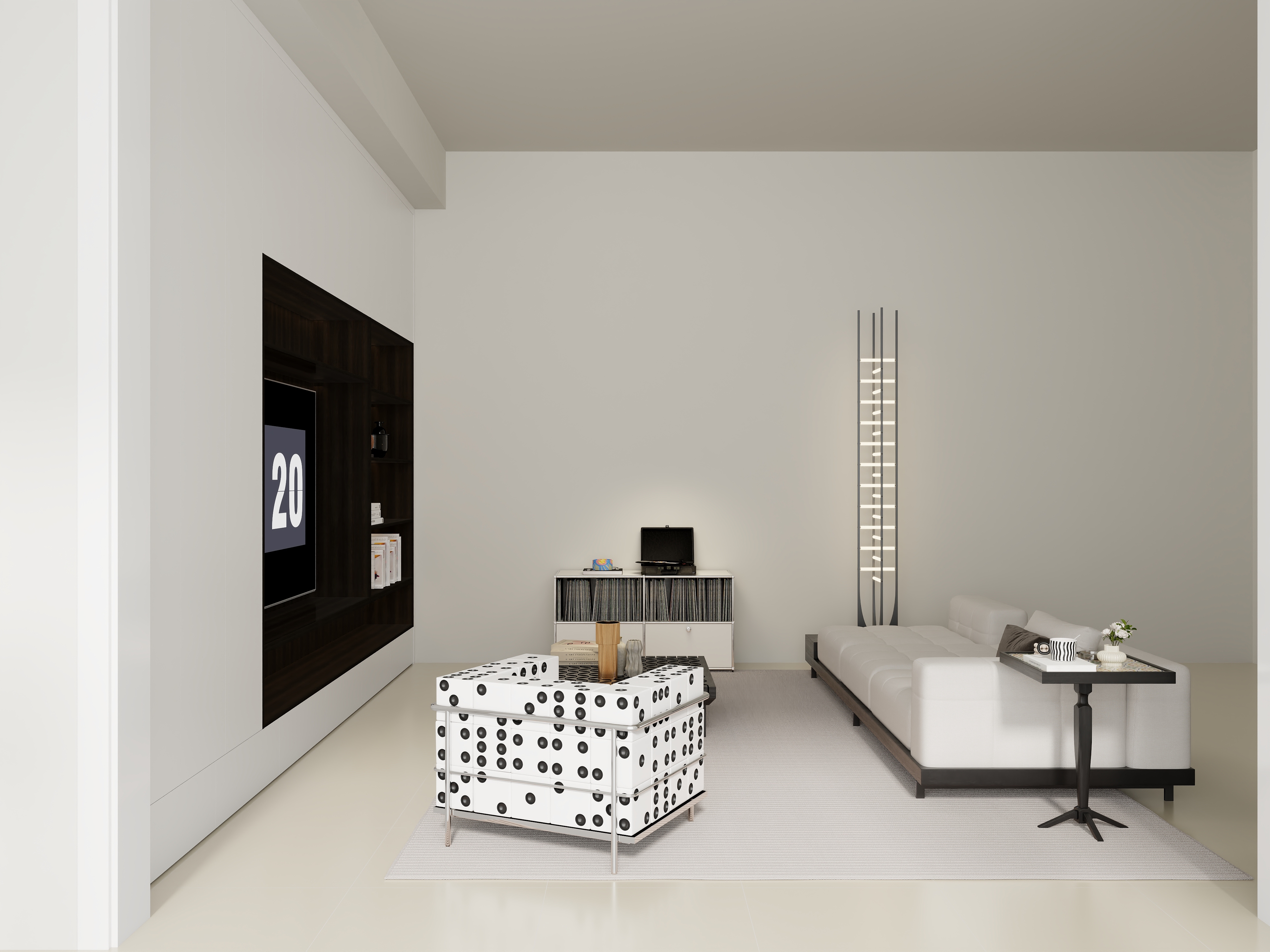 鹤山玛格设计总监棠少-鹤起香泉军哥客户电视柜-装修设计方案