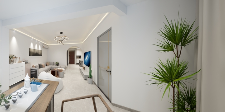 百兴居装饰-宏润华府尹女士雅居效果图-装修设计方案