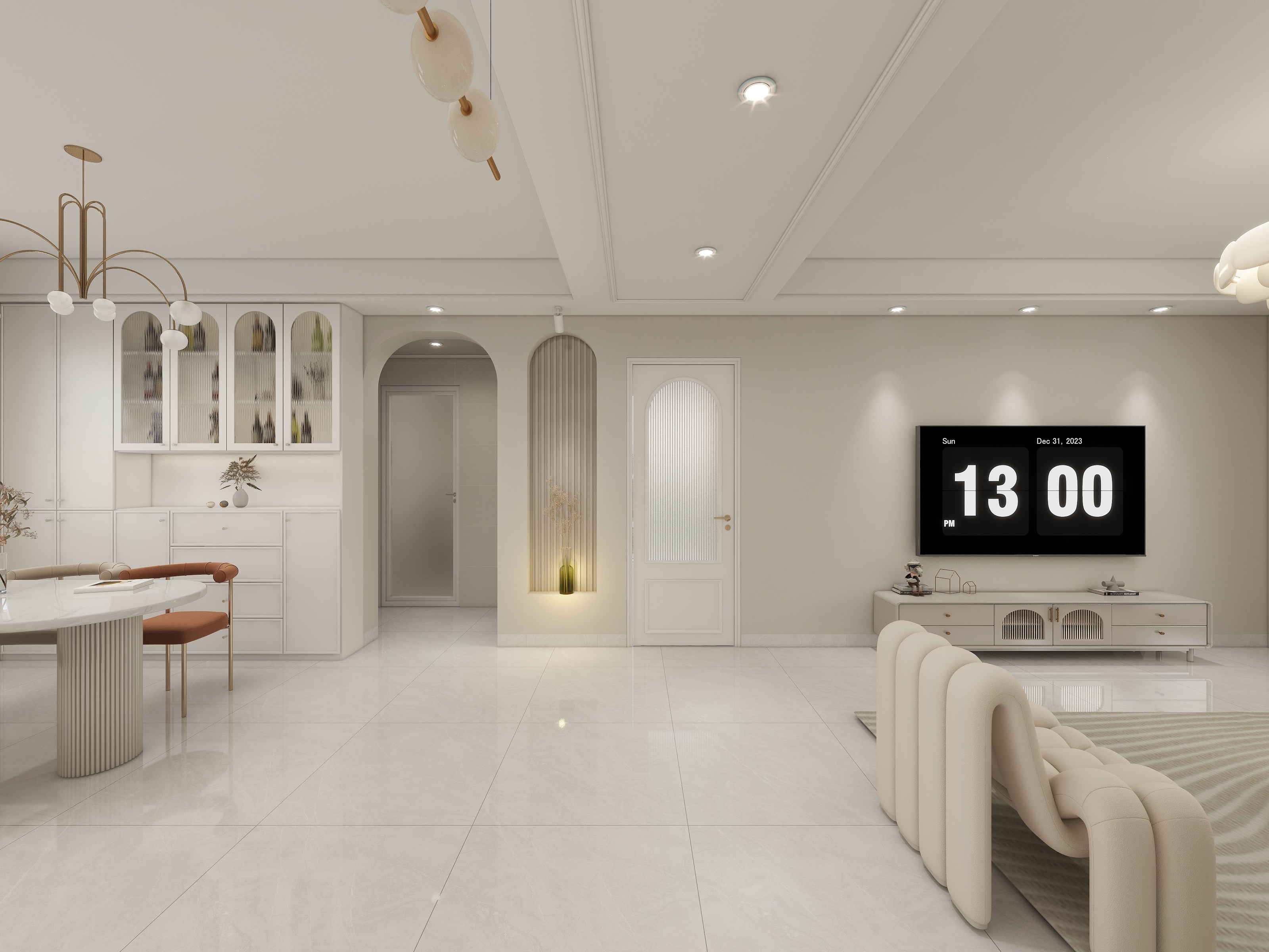 设计师陈梦婷-124平3室奶油风-装修设计方案