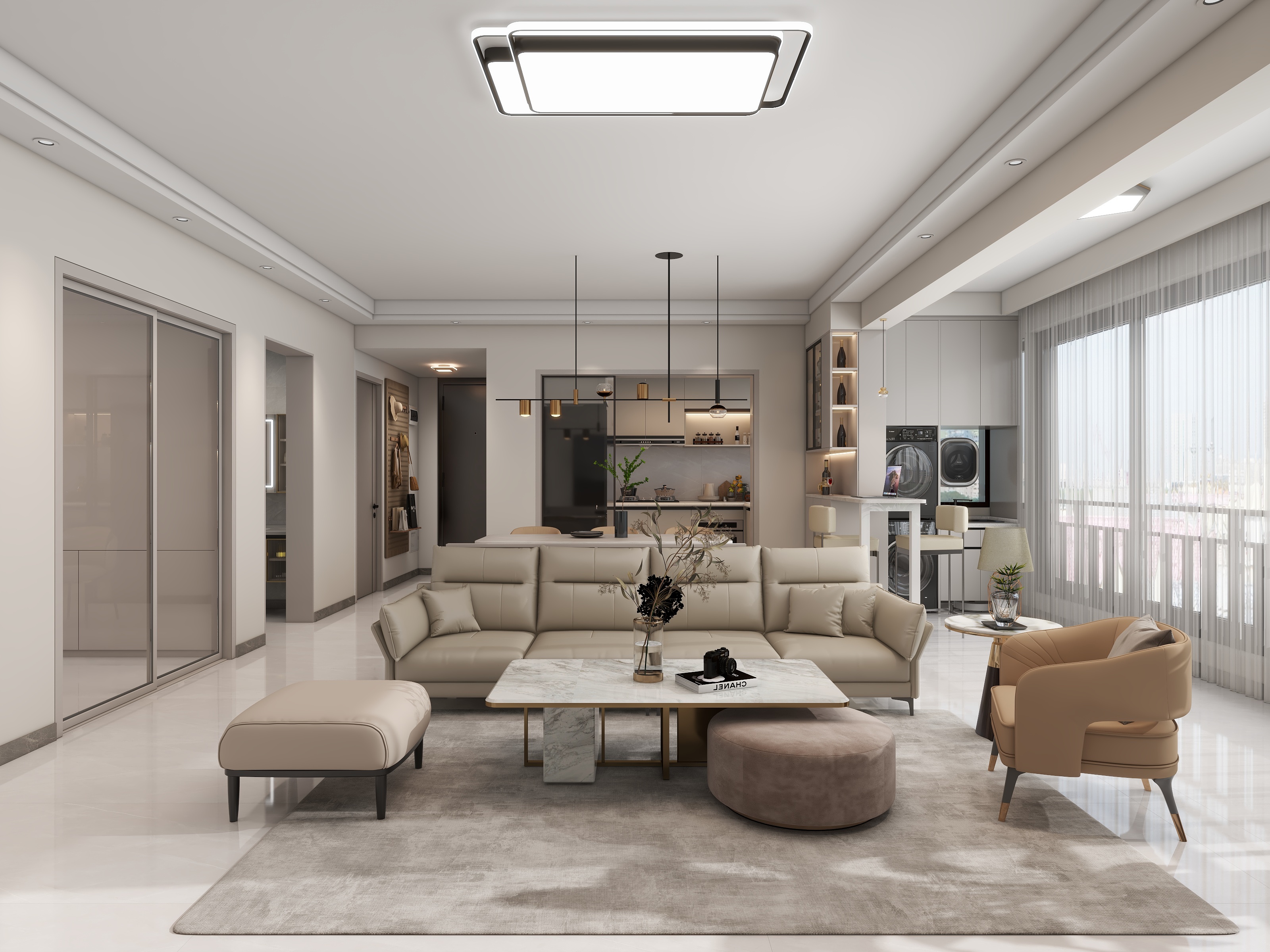 广州先荣装饰-香山湖 香汇花园无灯带-装修设计方案